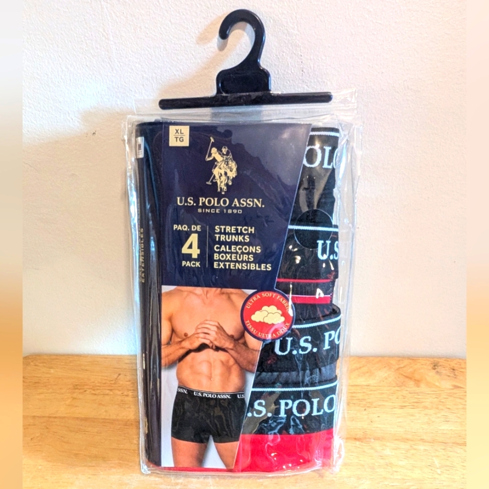 U.S. Polo Assn. Black Boxers Underwear